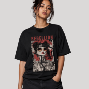 REBELLION Japanese Oversized T-Shirt